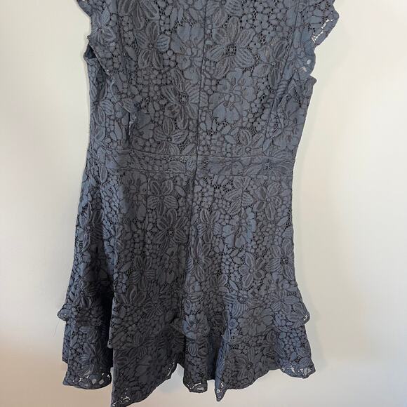 LOFT Blue Dress with Capped Sleeves Size 6P Petites - Picture 7 of 16